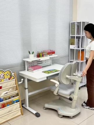 北之木儿童学习桌书桌中小学生写字可升降学习书桌6-18岁学习桌椅 #儿童学习桌#书桌#可升降学习书桌#学习桌椅