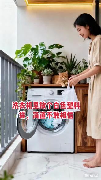 洗衣机洗衣服的时候,放个白色塑料袋,增加摩擦力,塑料袋在洗衣机里随着水流翻滚,会增加衣物之间的摩擦力和水流扰动,相当于给衣服做了一次被动搓揉。尤其是对于柔软材质或轻微污渍,这种额外摩擦能帮助洗衣液更均匀地渗透纤维,从而提升清洁效果 。
吸附油污:PE塑料袋与油污均为非极性物质,根据相似相溶原理,塑料袋在一定程度上能够溶解油性污垢,这也是该方法对油性污渍效果显著的原因。
吸附毛絮和细尘:白色塑料袋在洗衣时会自动收集污垢、毛发,还能靠静电吸附所有毛絮和细尘 。
不过,使用时也有一些注意事项,比如要选用厚实无毒的食品级塑料袋,避免使用高温程序,不要放彩色塑料袋以免衣服被染色,也不要用薄塑料袋防止高速旋转后破裂堵塞洗衣机滤网。#生活小窍门 #涨知识