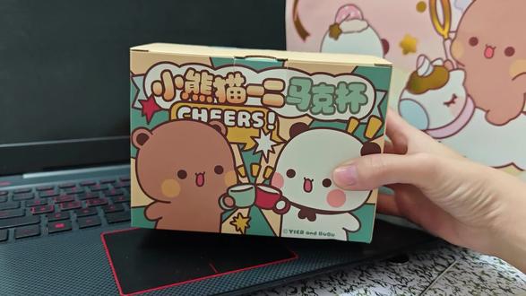 好可爱的一二小熊水杯呀~简直萌鼠啦~#一二布布 #阔爱炸了 #杯子 #马克杯