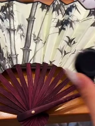 直接把男朋友帅迷糊了~ #旋转飞扇 #古风 #耍帅 #玩个很新的东西