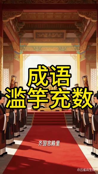 成语:滥竽充数#ai绘画视频 #热门 #成语故事 #创作者扶持计划 #知识科普