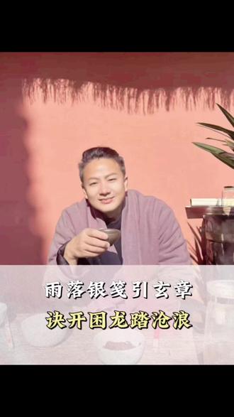 雨落银笺引玄章,诀开困龙踏沧浪#御虚先生 #雨银大 #祝由