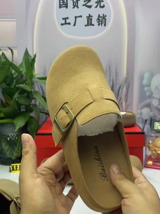 欧洲站真皮时尚百搭勃肯鞋#只做高品质 #源头实力厂家 #便宜又好穿 #脚宽脚胖都可以 #哎呦喂你鞋真好看