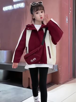 女童洋气休闲外套#生女儿就是用来打扮的 #高品质童装 #好看衣服都在这里 #穿出自己的风格 #骗你生女儿