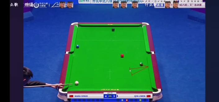乔氏大师赛王思诺13比8赢下秦利文#台球比赛