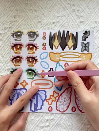 #手工diy #女孩玩具 #手工礼物 #换装贴纸 #换装公主日记
