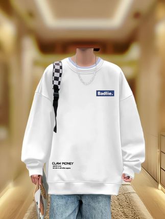 男士圆领卫衣#时尚气质穿搭 #春秋新款 #时尚卫衣 #每日分享