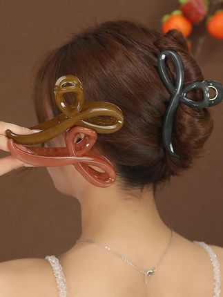 2025新款发夹女果冻抓夹高级感后脑勺盘发大号鲨鱼夹发卡头饰夹子#抓夹#发型教程 #盘发夹#波浪抓夹#好物推荐