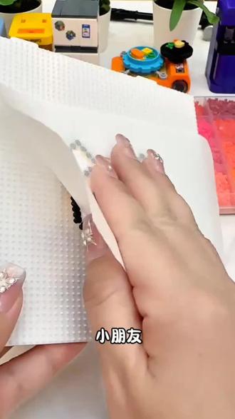 拼豆豆diy手工套装3d立体拼豆融合豆女男孩儿童益智6岁拼图玩具 #拼豆 #益智玩具 #diy #好物推荐🔥