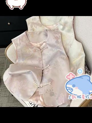 #新款马甲#好物推荐🔥 新中式马甲坎肩小背心复古国风盘扣春秋外搭马夹上衣