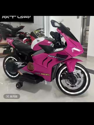 #摩托车🏍 超大号儿童版动力摩托车3-13岁男女宝可坐人可升级电瓶车玩具童车