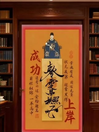 记得在中秋之前啊,贴在孩子房间门内层#贴纸#金榜题名