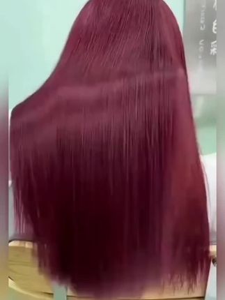 【官方正品】玫瑰酒红树莓红染发剂植物自己在家染头发膏2025流行色#染发膏#时尚穿搭 #显白发色