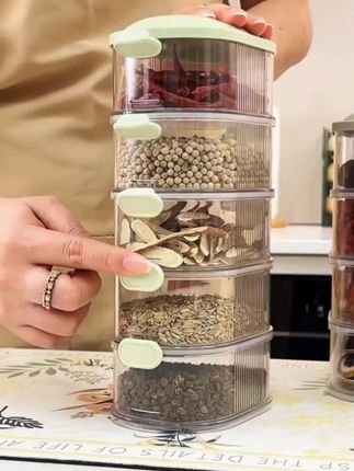我就花了一块来钱哈, 就抢到了一个这种大容量多层的这个香料收纳盒,你们有需要的都赶紧来捡捡漏哈#厨房餐具 #厨房收纳 #厨房好帮手 #调料置物架 #调料瓶