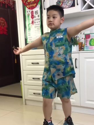 新款夏季男童韩系大花套装百搭时尚两件套#套装 #套装两件套 #套装穿搭 ##套装搭配 #儿童套装