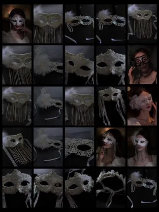 cosplay唯美网红超仙蕾丝面具成人派对生日晚宴会羽毛假面化妆舞会面具女 #有一种穿越时空的美 #面具舞会派对