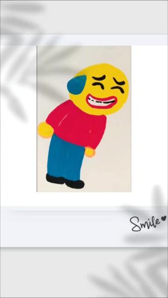 #跟着抖音学画画 #零基础学画画 #简笔画 #表情包 他这是在干嘛