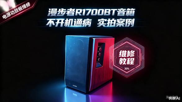 为什么很多师傅不喜欢修二修机,因为被修过的机器会更麻烦.接修一台被同行修过的R1700BT音响.#漫步者音箱 #r1700bt #影音设备 #专业维修