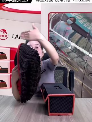 兰科尼汽车除尘蜡刷高档汽车除尘刷子擦车神器可旋转便携清洁拖把#汽车除尘蜡刷