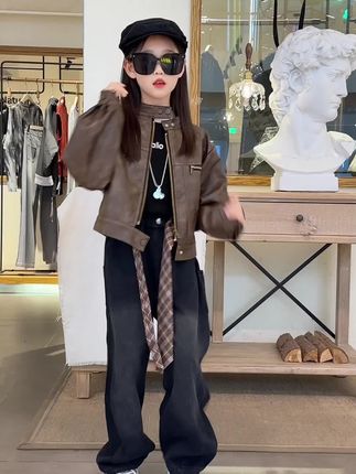 女童牛仔裤子#牛仔裤 #今日穿搭 #穿搭穿搭 #穿搭搭配 #牛仔穿搭