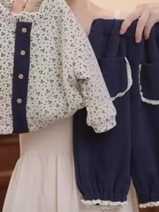 #保暖又好看 #女童穿搭 #高品质童装 #柔软亲肤 #碎花