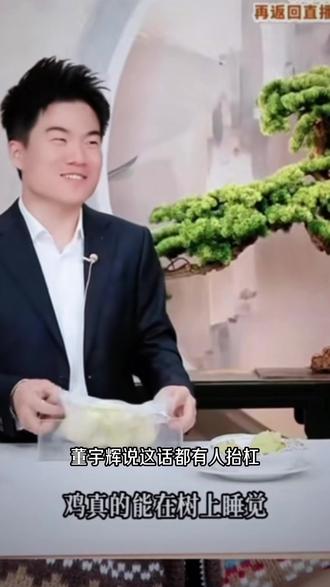 鸡是鸟类,鸡上树登高栖息都不懂?城巴佬继花生树后又一力作#董宇辉直播名场面 #城巴佬的迷惑行为 #鸡是鸟类 #鸡真的会在树上睡觉吗 #农家常识大科普