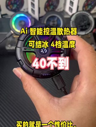 40不到,还能结冰,支持Ai 智能控温 #散热器 #游戏外设 #吃鸡神器 #半导体散热器
