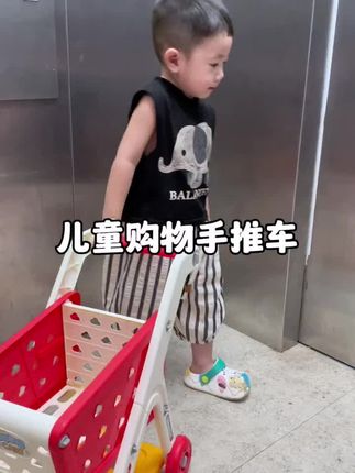 #儿童购物车玩具 #儿童过家家手推车 #人类幼崽 #萌娃日常 #带娃好物