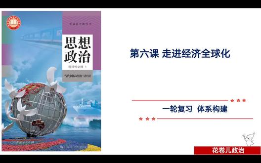 2026届高三政治一轮复习选必一第六课《走进经济全球化》体系构建、核心突破#高考 #思维导图