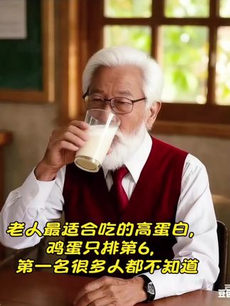 “老人饮乳清,正如苏轼所言‘养生之道,莫先于饮食’。高蛋白之选,增肌无忧!🥛💪 #早餐 #舌尖上的美食”