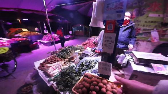 天津大爷在宝鸡市场,白吃把钱找,感谢支付宝!全宝鸡人民快来干吧