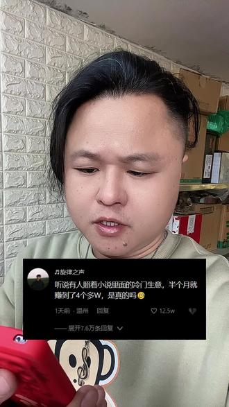 听说有人照着小说的冷门生意,半个月赚了4个W,是真的吗?#网文 #小说 #创业类小说 #小说推荐