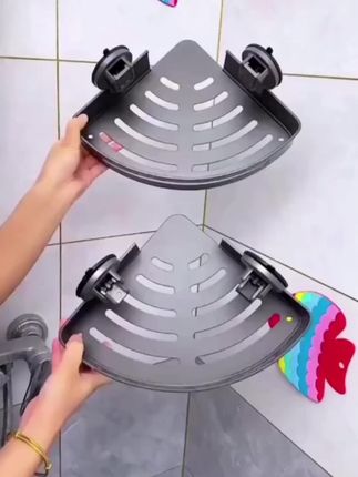 #浴室转角置物架 #三角置物架 #收纳整理