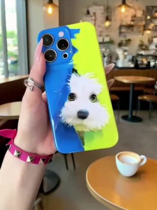 奥菲顿毛绒狗镜面支架适用苹果16菲林手机壳华为P70vivoppo小米15 #创意手机壳#也太可爱了#爱了爱了#是时候安排一下了#值得拥有