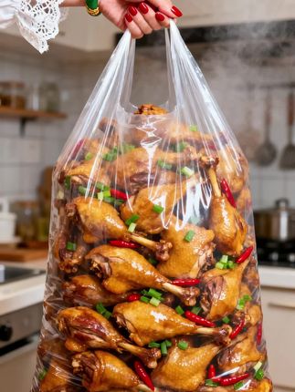 香辣盐焗小鸭腿 【一口入魂的香辣盐焗鸭小腿!】 撕开包装那刻直接香迷糊!盐焗的咸香裹着秘制辣酱,咬下去皮酥肉嫩还带点嚼劲,骨头缝里都透着味儿! 精选带筋鸭小腿,先盐焗锁鲜再裹辣料,辣得过瘾却不烧心,追剧时啃一根,连手指头都要舔干净! 开袋即食超方便,上班塞包里、露营揣兜里,饿了馋了来一个好吃又过瘾!#香辣盐焗鸭小腿#鸭小腿#好吃到停不下来 #卤味零食推荐#太香啦