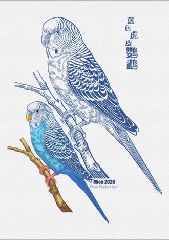 蓝色虎皮鹦鹉 #鸟类手绘 #鹦鹉绘画 #画鹦鹉 #钢笔画 #鸟类
🔖给8岁学生做的课件!