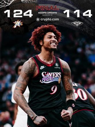 2026.2.1费城76人vs鹈鹕 乔治违反兴奋剂条例被停赛25场,损失11742293美元,76人减免奢侈税5871147元,76人可额外签下一名球员填补空缺。恩比德因此爆发砍下40+。#76人vs鹈鹕 #鹈鹕vs76人 #NBA常规赛 #恩比德 #保罗乔治