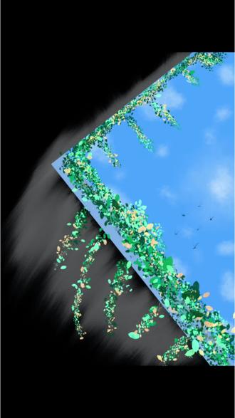 画世界pro|今日画"风携叶语"#画画 #零基础学画画 #跟着抖音学画画 #青年创作者成长计划