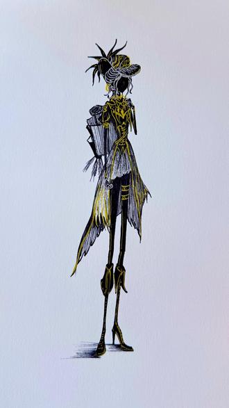 幻灯师 #第五人格#幻灯师#幻灯师知更鸟#火柴人#绘画过程