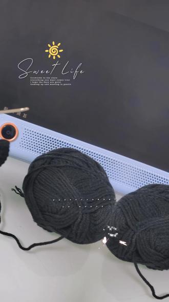 #我的手工作品 傲娇性感小黑马完工喽!