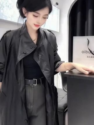 #大码风衣#胖mm穿搭