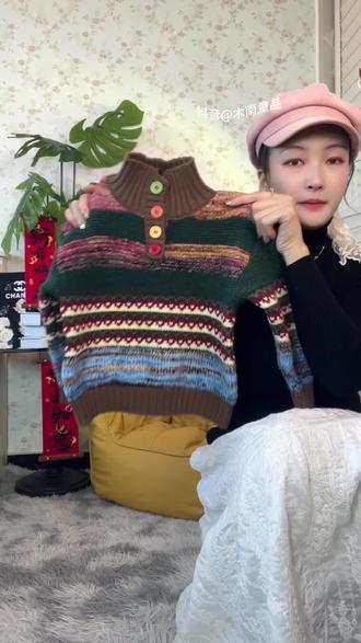 费尔岛的小毛衣,秋冬必备,拍照打卡嘎嘎出片#女童毛衣 #高品质童装