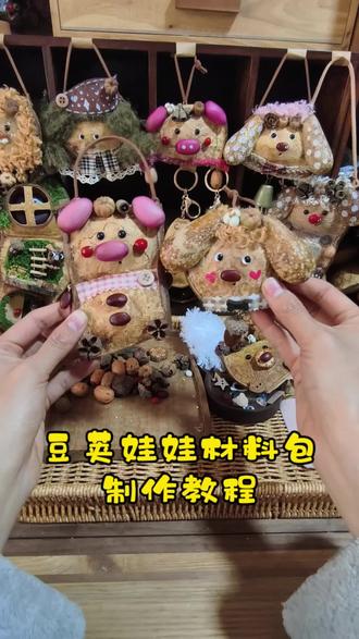 想象力是一种超能力#手工 #榼藤豆荚 #豆荚娃娃 #材料包教程视频 #超能力