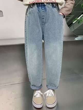 女童牛仔裤春装2025新款儿童秋季休闲裤洋气时髦小女孩春秋款裤子#牛仔裤 #韩范穿搭 #休闲裤 #牛仔穿搭 #童裤