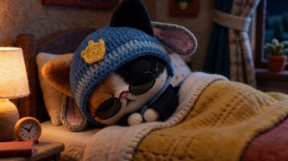 猫版黑客帝国,你敢看清床上的真相吗?#友望大白除螨仪 #以科技暖人心 #脏不脏吸一下 #萝卜纸巾猫