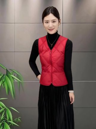 2025秋冬季新款加绒棉马甲女士爆款马夹内穿贴身加厚修身保暖背心#加绒马甲 #不挑年龄不挑身材 #显瘦穿搭 #穿搭