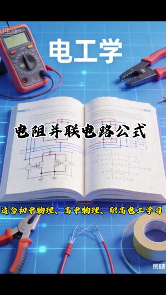 电阻并联电路公式
适合初中物理、高中物理、职高电工学习
#初中物理#高中物理#对口招生考试 #电工学习资料 #电工基础学