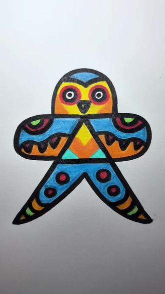 春天到了,一起来画个风筝吧#画画 #简笔画 #一起学画画 #风筝简笔画 #儿童简笔画