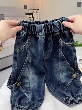 #秋款穿搭 #设计师款 #男童裤子 #痞帅风 #工装裤