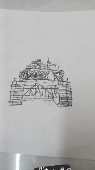 #日常瞎画 #画渣本渣 #画画 99B主战坦克。中华人民共和国自主发明2025年。正式亮相。